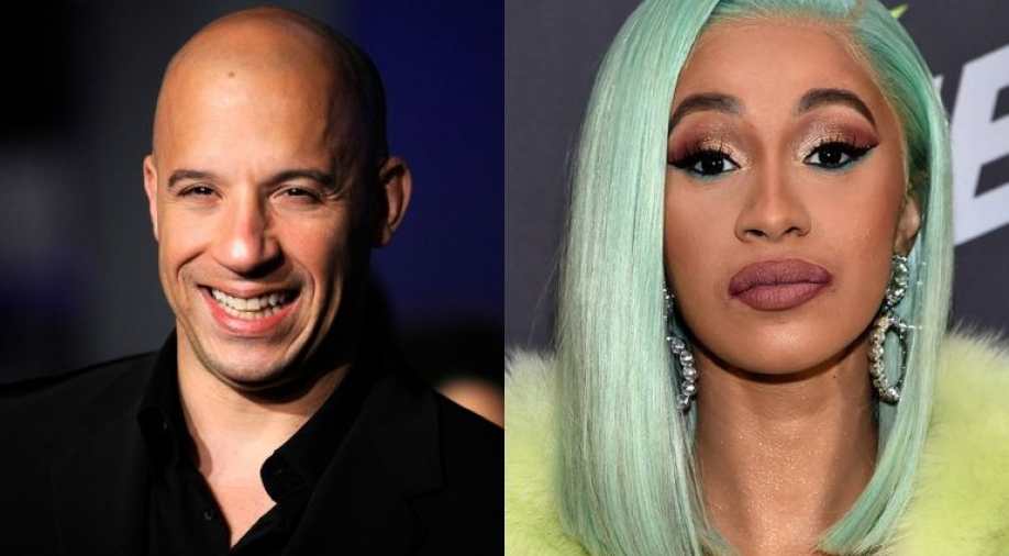 Cardi B and Vin Diesel for fast and furious