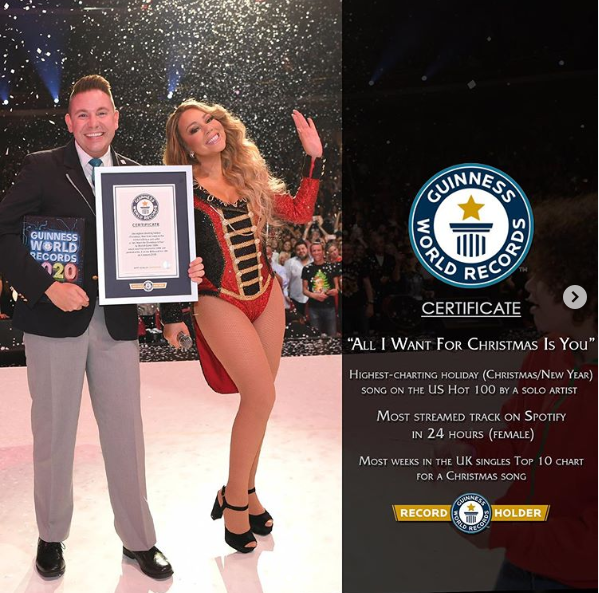 Mariah Carey breaks 3 world records with 1994 classic