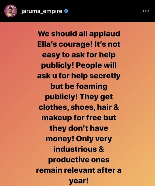 Ella's post