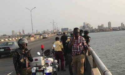 Another man alights from cab, jumps into Lagos Lagoon