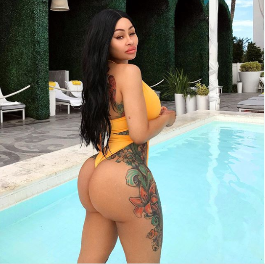 Blac Chyna shows off her massive backside in sexy swimsuit