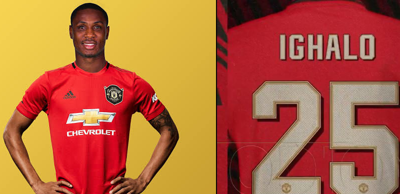Odion Ighalo to wear jersey Number 25 at Manchester United