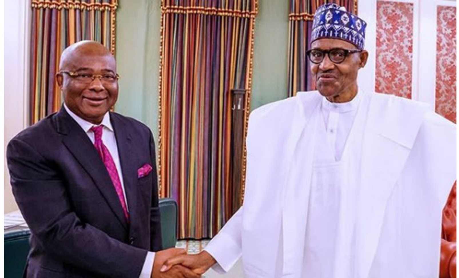 Uzodinma meets with Buhari, demands refund of N32bn spent on federal roads