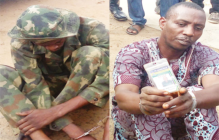 Police arrest fake soldier, corporal for impersonation & rape