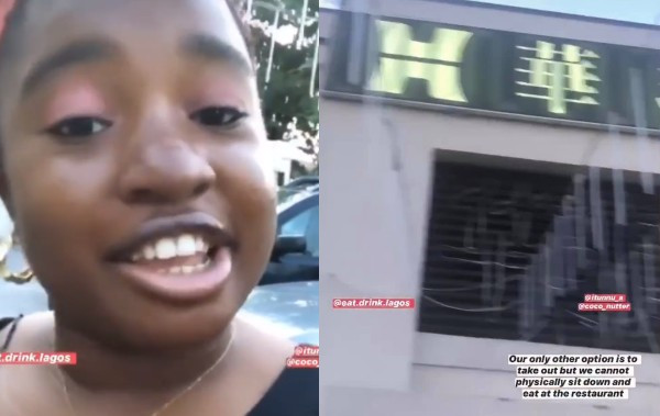 Lady calls out Chinese restaurant in Lagos