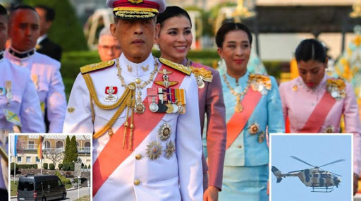 King of Thailand leaves isolation with 20 girlfriends to attend party