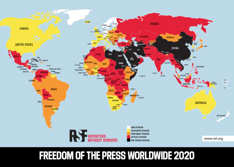 Nigeria Ranks 115 Out Of 180 On World Press Freedom Index