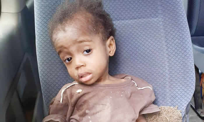 Malnourished baby rescued from uncompleted building in Abia
