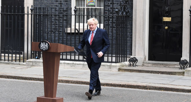 Boris Johnson makes first public appearance after recovery from Coronavirus