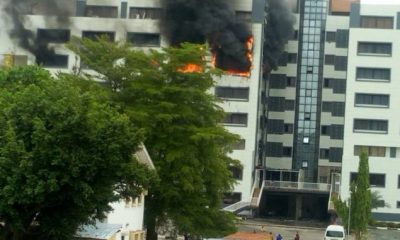 BREAKING: Treasury House in Abuja on fire