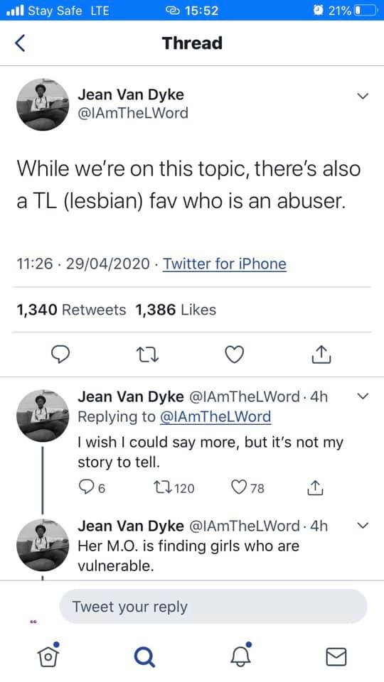 Twitter user spills dirty details on abuse by a UK-based Nigerian lesbian