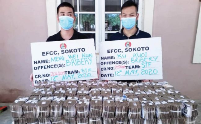 Chinese nationals accused of bribing EFCC official granted N5m bail