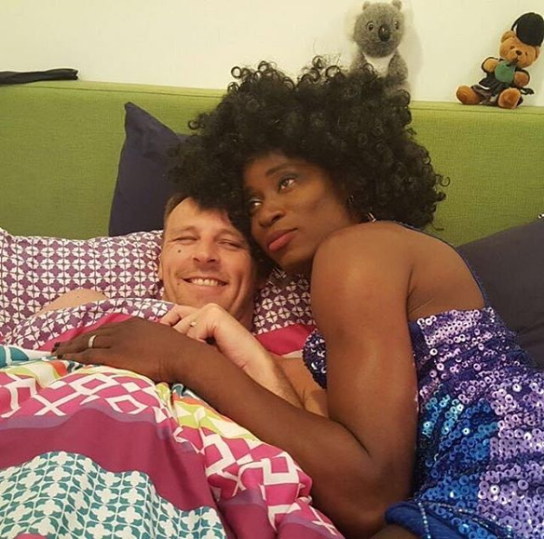 Gay rights activist, Bisi Alimi shares loved-up photo of himself in bed with his husband topnaija.ng
