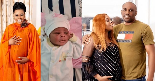 Former actress, Tricia Eseigbe welcomes daughter after 10 years of marriage