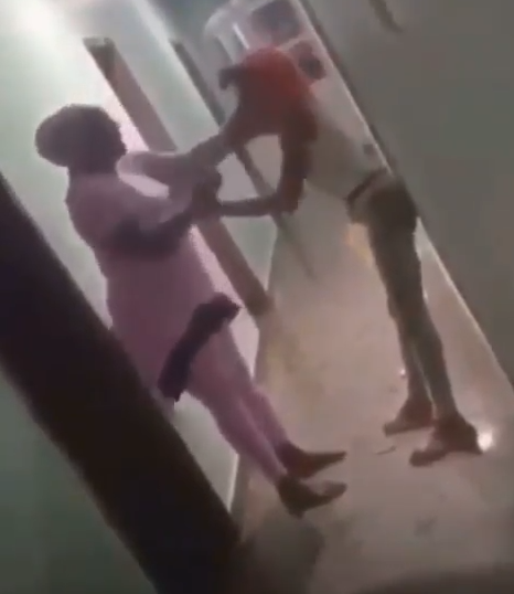 Mother disgraces daughter caught in a hotel room with a man [VIDEO]