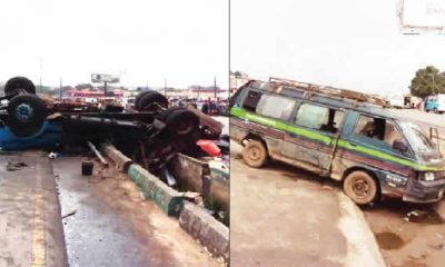 Trucks rams into faulty bus Onitsha