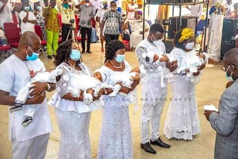 Ghanaian: How couple welcomed quintuplets after 8 years of childlessness-TopNaija.ng