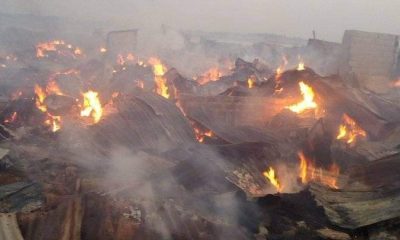 Fire guts Ibadan plank market-TopNaija.ng