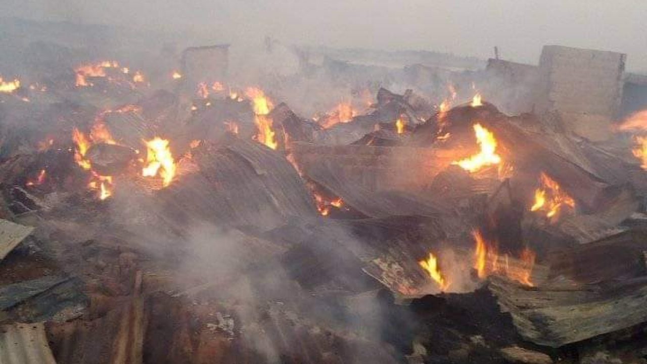 Fire guts Ibadan plank market-TopNaija.ng