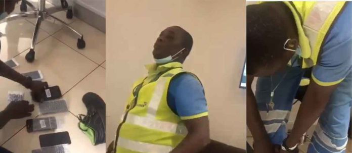 Ghanaian airport staff nabbed after stealing from the luggage of travellers-TopNaija.ng