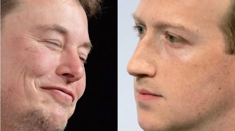 Elon Musk Zuckerberg Tesla overtakes Facebook