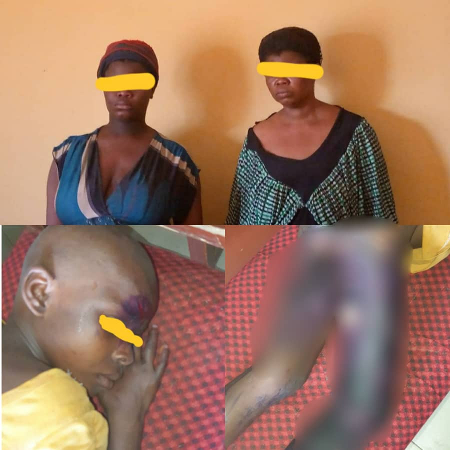 Police arrest two women for allegedly pouring hot water on their 10-year-old maid in Anambra (graphic)-TopNaija.ng