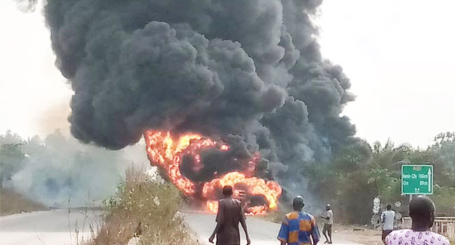 Ogun: Driver burnt to death in diesel tanker explosion-TopNaija.ng