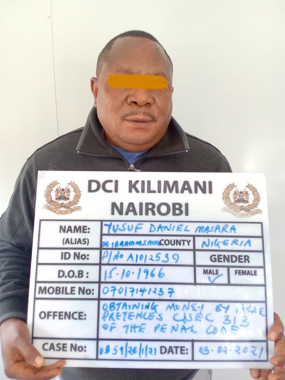 Police in Kenya arrested Nigerian man for allegedly defrauding a U.S national-TopNaija.ng