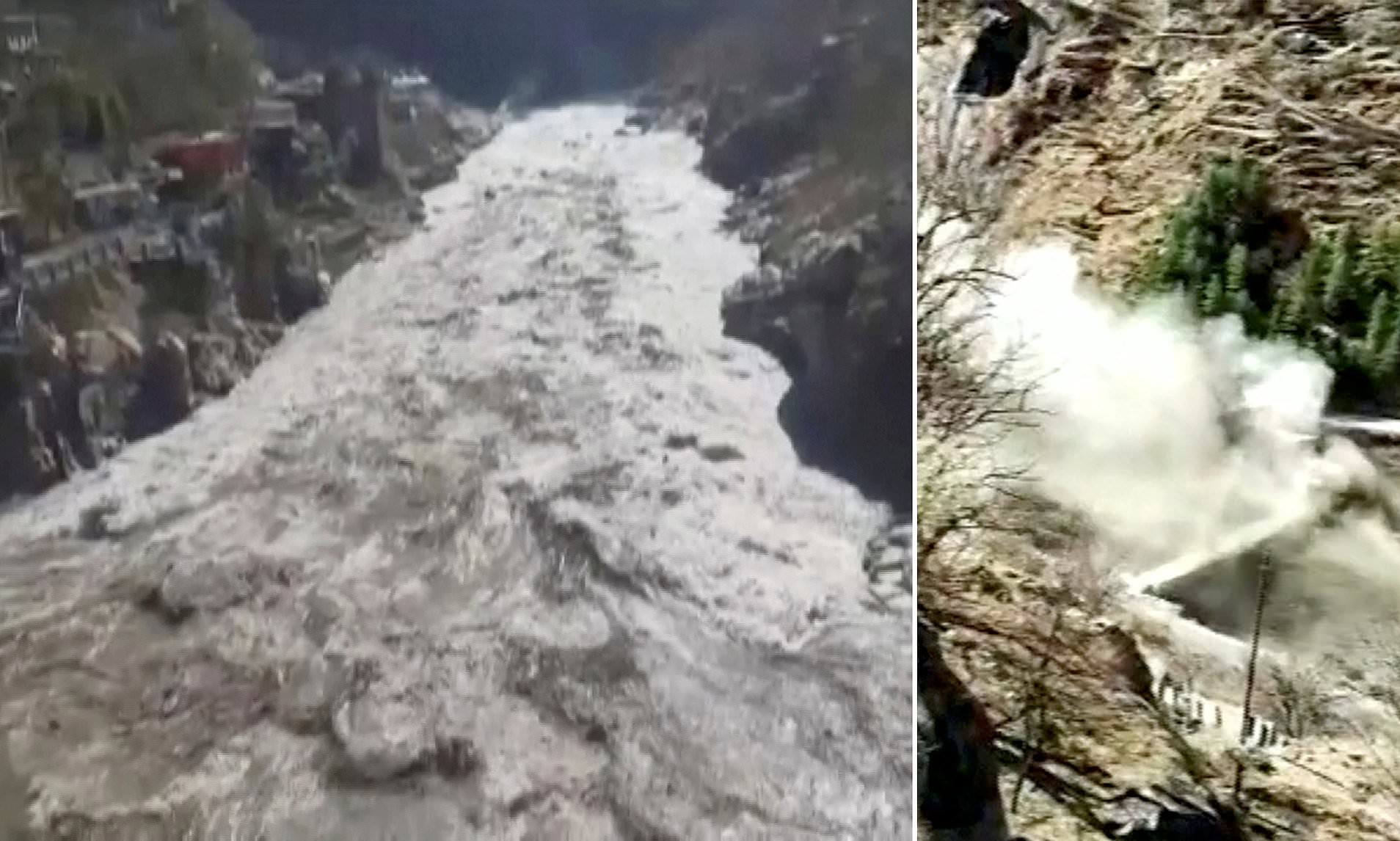 Mountain glacier crash in India, 18 dead, 200 missing in floods-TopNaija.ng