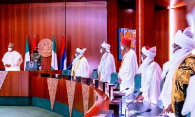 Buhari meets Sultan, Ooni, and other monarchs in Aso Villa [PHOTOS]