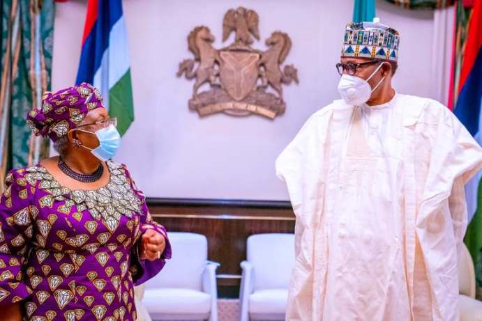 Buhari receives Okonjo-Iweala in Aso Villa [PHOTOS]