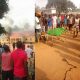 Angry youths burn down Imo police station after a Nigerian policeman allegedly killed two siblings [VIDEO]-TopNaija.ng