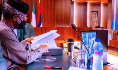 In Buhari’s absence Osinbajo takes charge of FEC meeting [PHOTOS]