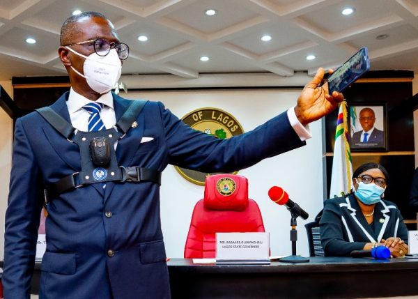 Lagos law enforcement officers to start wearing body camera - Sanwo-Olu [PHOTOS]