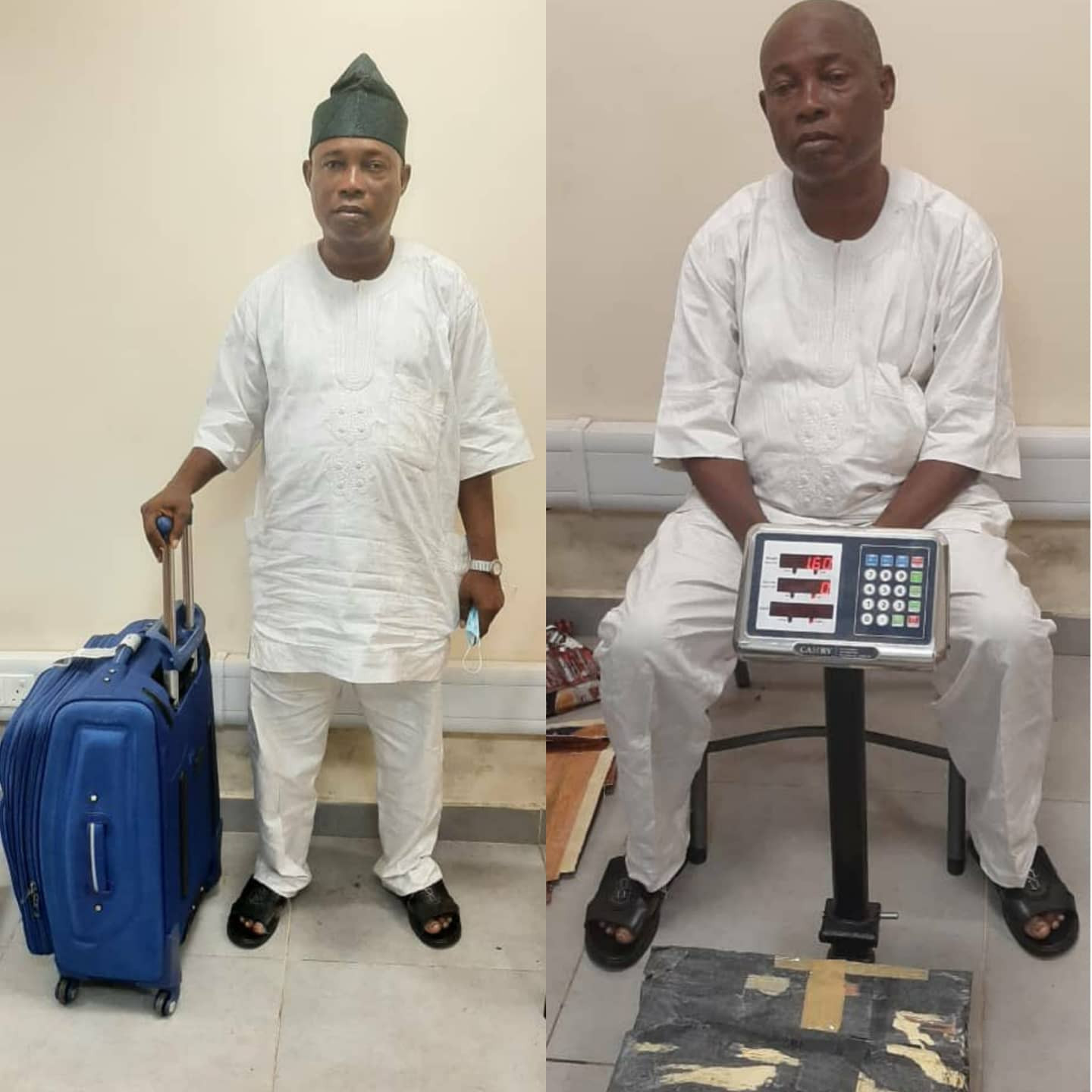 Suspected notorious drug trafficker arrested with 3 parcels of cocaine at Lagos airport [PHOTOS/VIDEO]-TopNaija.ng