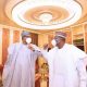 Pictorial: Buhari, Lawan meet behind ‘closed door’ in Abuja