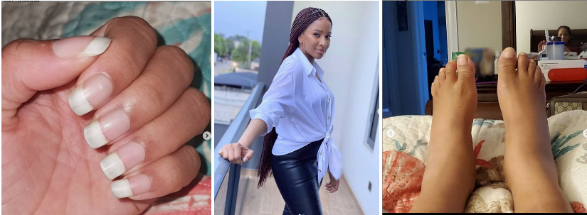 My feet and nails grew like crazy - Adesua Etomi revealed moments during her pregnancy journey [PHOTOS]