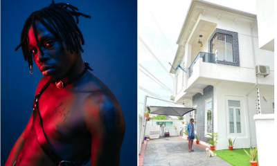 Fireboy shows off his newly acquired mansion in Lagos [PHOTOS]