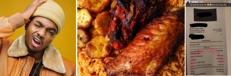 Checkout the food Nigerian singer, Skibii bought for 1.3million naira