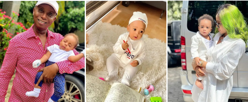 See lovely photos of Regina Daniels and her adorable son, Munir