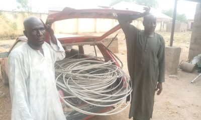 Police arrest two electricity staff for allegedly stealing cables in Adamawa-TopNaija.ng