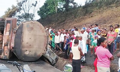 Tears as fuel truck kills six tricycle passengers in Akwa Ibom-TopNaija.ng