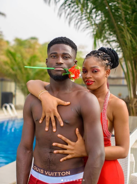 Nigerian comedian, Lord Zeus has taken to his Facebook and Instagram pages to share lovely pre-wedding photos including an invitation card to the wedding that is said to take place by the 3rd of April, 2021.