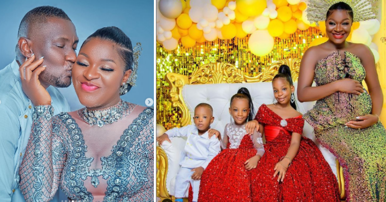 Actress, Chacha Eke Faani and her husband are set to welcome their 4th child amidst domestic violence rumours