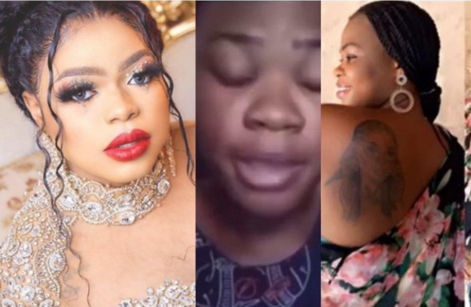 Controversial Nigerian crossdresser, Idris Okuneye is popularly known as Bobrisky has been known to receive fan love and popularity from his beloved fans by having an inking of his name on their bodies.