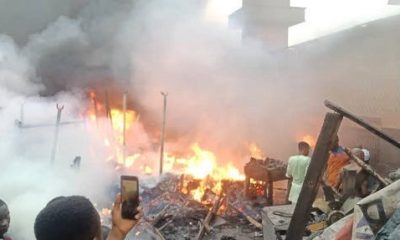 Tears as fire razes Ibadan auto spare parts market -TopNaija.ng