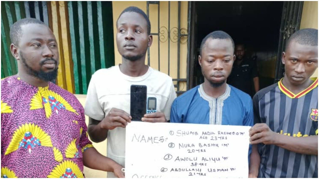 Police arrest four men for burgling phone in Osun-TopNaija.ng