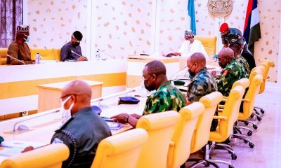 Buhari, security chiefs meet after robbery attempt in Aso Rock [PHOTOS]