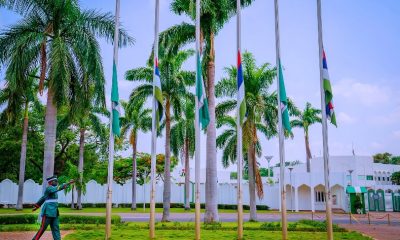 Flags fly at half-mast in Aso Villa to honour COAS, others [PHOTOS]