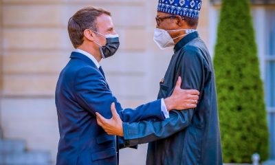 President Macron, First Lady Brigitte Macron receive Buhari at the Elysee Palace in France [PHOTOS + VIDEO]